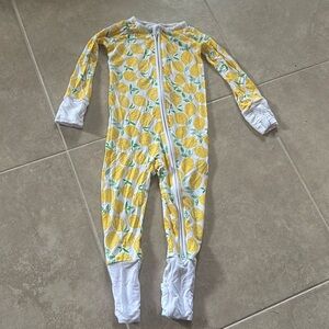 Little Sleepies now discontinued Lemons print zippy